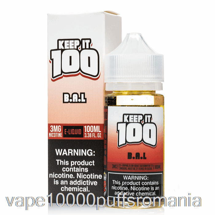 Vape Romania B.a.l. - Păstrați-l 100 E-lichid - 100ml 6mg